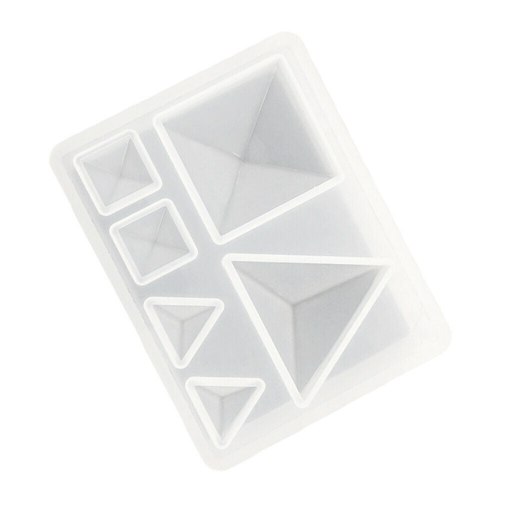 Silicone Pyramid Jewelry Making Mould Mold for DIY Pendant Charms Earrings