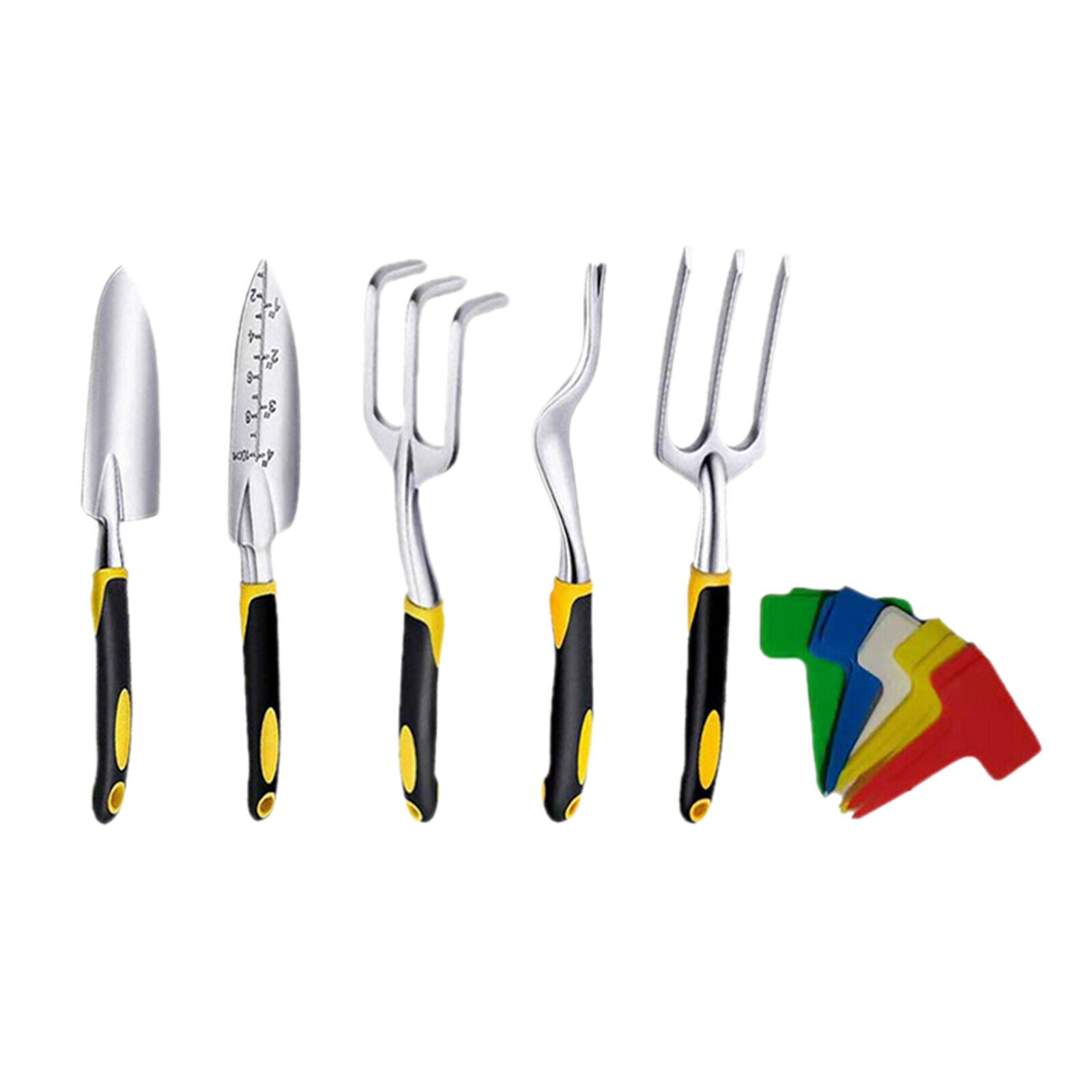 5 Pieces Heavy Duty Garden Tools Set Transplanter Cultivator Garden Kit