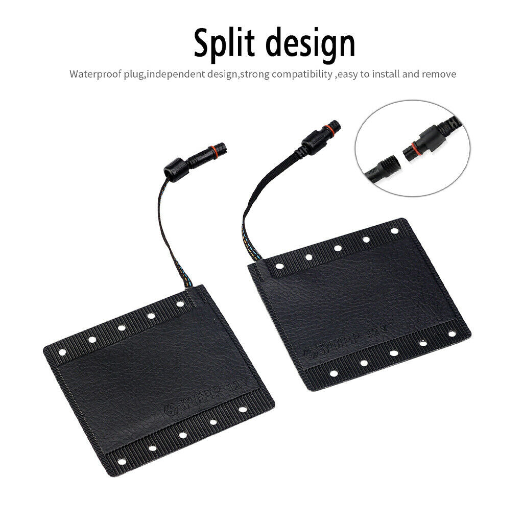 1 Set 12V Motorcycle Heated Grip Handlebar ATV Grips Heater Pads with Switch