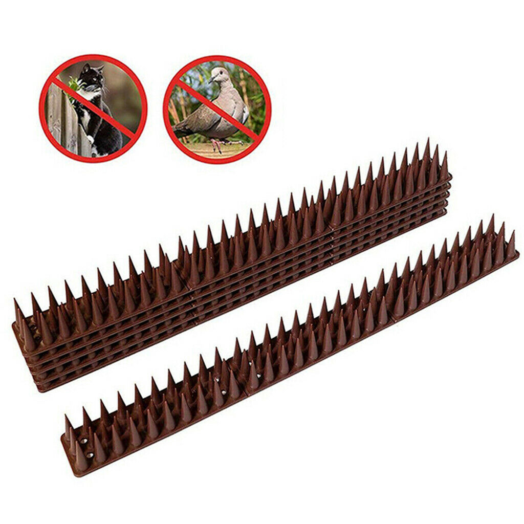 12pcs Plastic Bird Spikes Rodent Animal Repellent for Outdoor, Wall, Fence