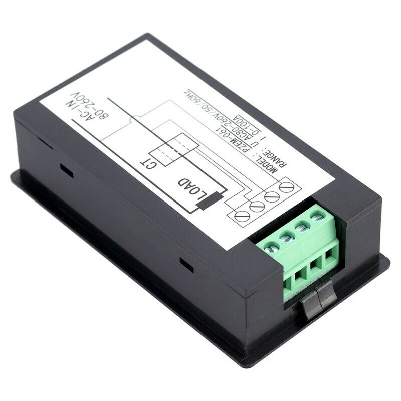 100A AC Multifunction Voltmeter Current Digital LED Display Power Monitor VoltR8