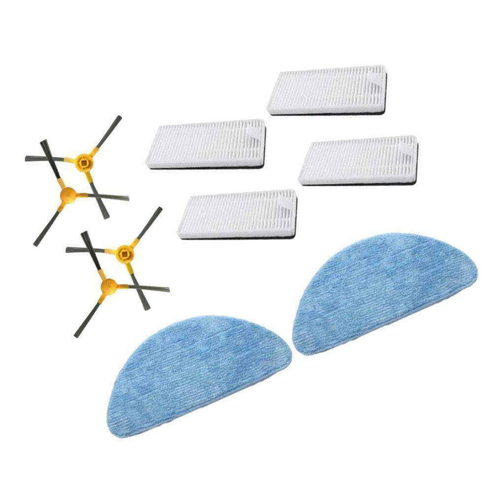 Filters + Side Brushes + Mop Side Brushes Replacement Cloth Set For