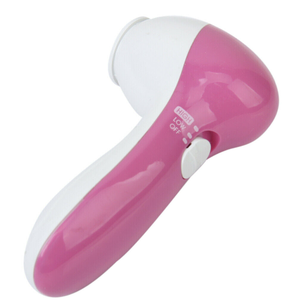 6-in-1 Face Pore Dirt Remover Exfoliating Brush Facial Skin Beauty Massager