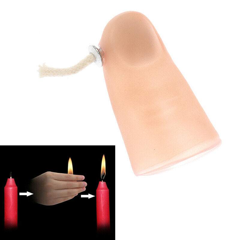 1Pc Magic tricks prop candle flame movement fire rubber finger thumb magDDATDD