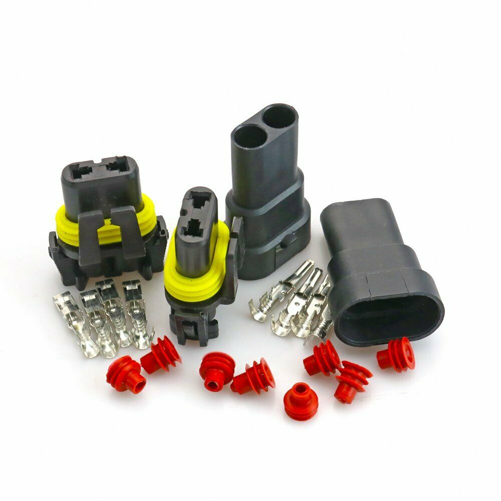 for HID Halogen Headlight 9005 9006 H10 Female Male Plug Bulb Connector Adapter