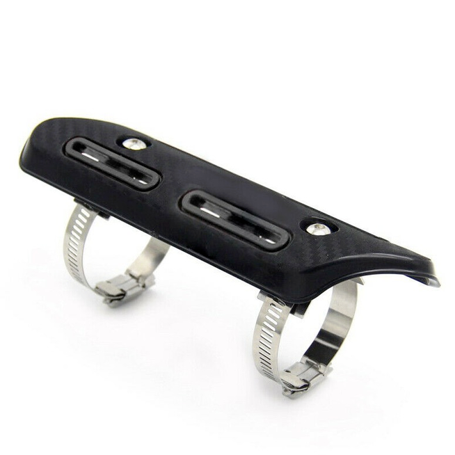 Motorcycle Carbon Fiber Look Exhaust Pipe Cover Protector Heat Resistant Shield
