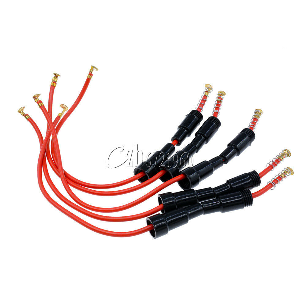 5PCS New 5A 220V Inline Fuse Holder Home Safety Copper Wire Cable Kit Fuse Box