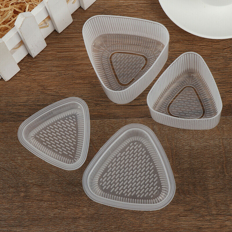 2Pcs Transparent Practical Kitchen Bento Decorating Sushi Onigiri Mold CRAUJBDA