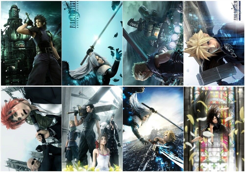 Final Fantasy VII Polypropylene A3 8 pieces Posters wall poster PPP027