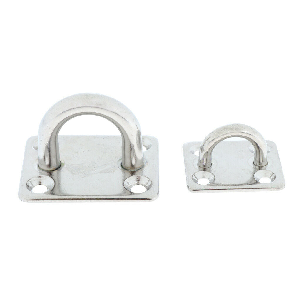 Stainless Steel Square Pad Eye Plate/Marine Hardware Staple Hook Loop 5mm Marine