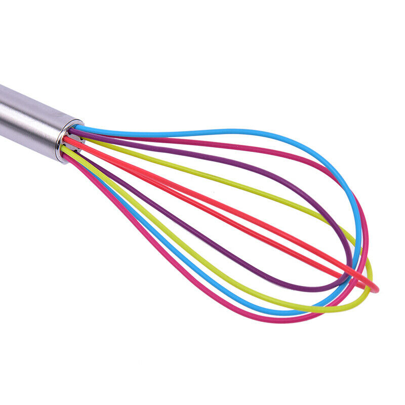 1PC Whisk Mixer Egg Beater Silicone Egg Beaters Kitchen Tools Hand Egg Mi.l8