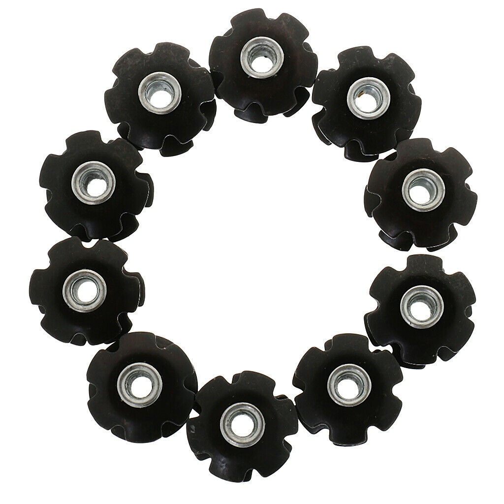 10x Bike Cycling  Metal Headset Star Nut Accessories For Forks 1-1/8"