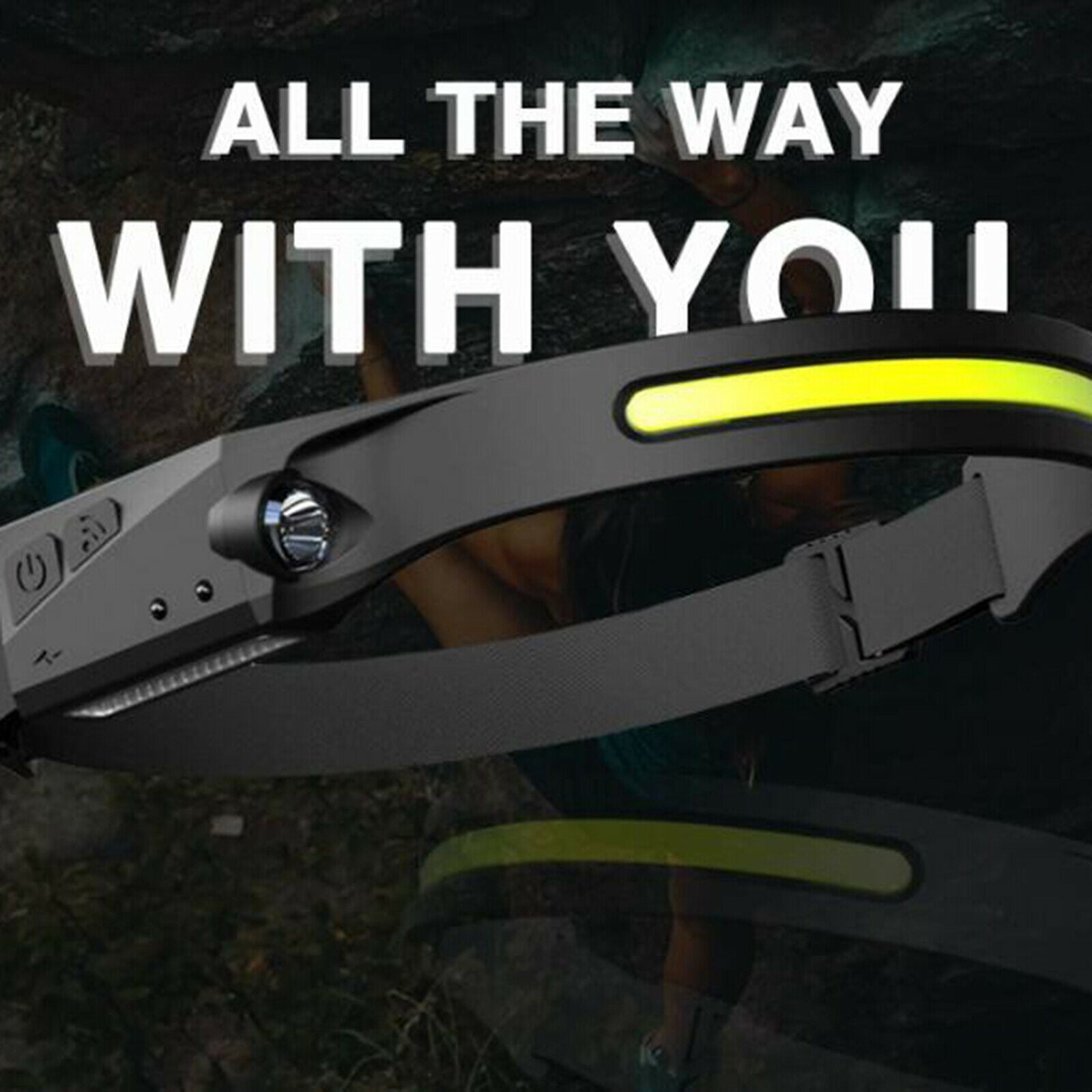 LED Multi-Functional Headlight Sensor Head-Mounted COB Outdoor Night Light