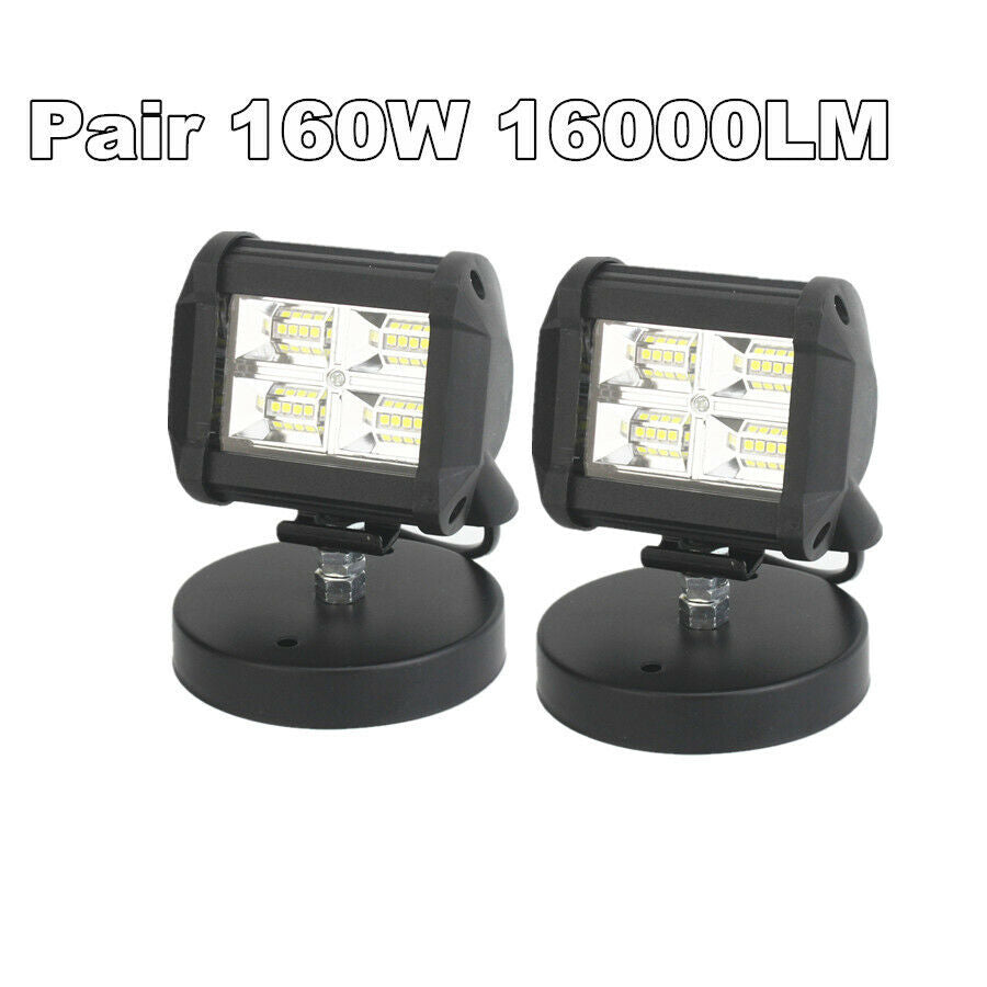3.75 '' 160W Super Bright  Driving Fog Light Bar Flood Beam For Jeep Truck 2PCS