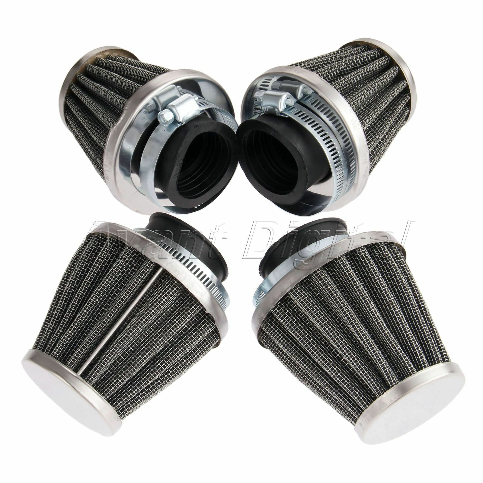 4PCS 35mm Air Intake Filter Cleaner Pod Motorcycle ATV  Bike Go Kart Dirt Pit