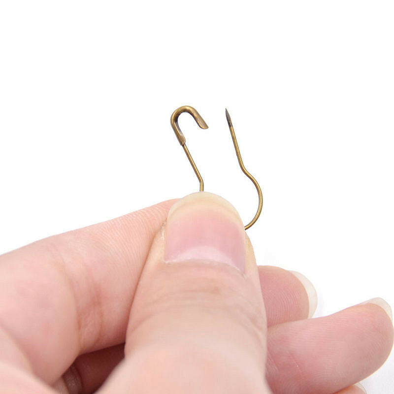 100Pcs Needle Clip Knitting Craft Stitch Crochet Tool Copper Markers Locking hs