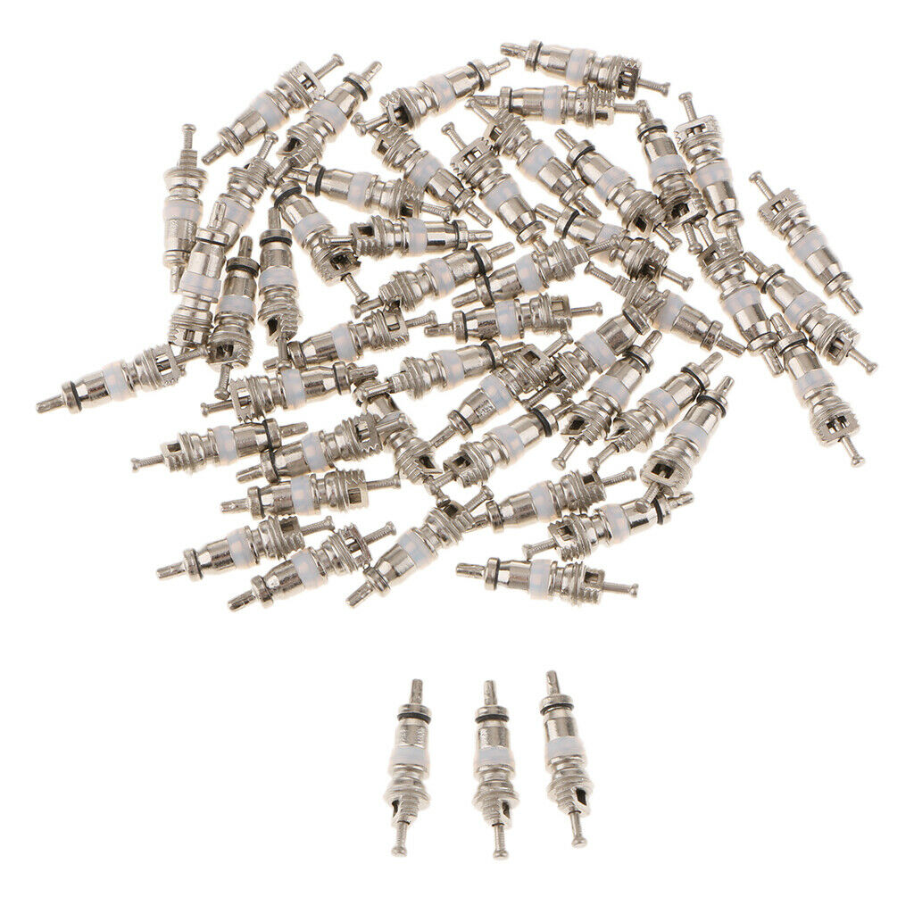 50Pcs Auto Air-Conditioning Tire Valve nozzle Cores Set for Car/Automotive