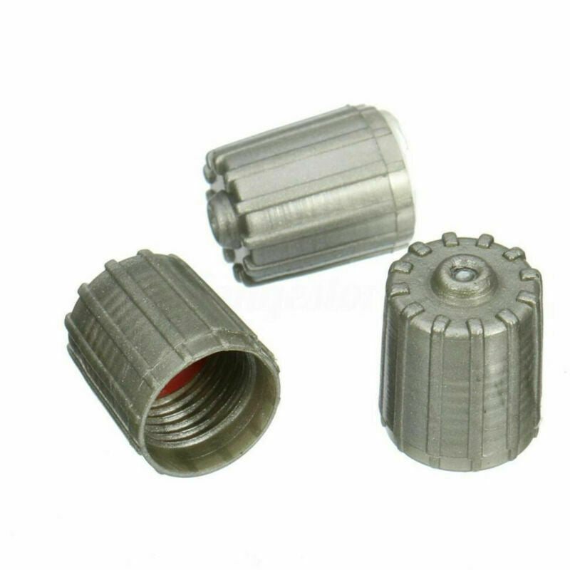 100X Plastic Gray TPMS Tire Tyre Valve Stem Caps Cover Kit Car Truck Motorcycle