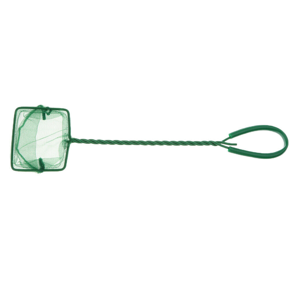2Pcs Aquarium Fish Tank Fish Net Coldwater Marine Netting Scoop 4 & 3 inches