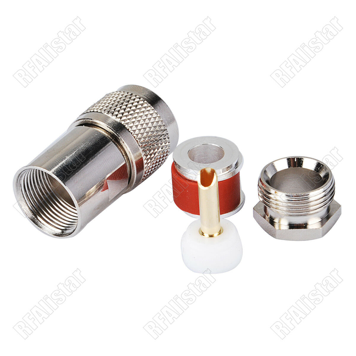 10x UHF male Plug clamp PL259 connector for LMR400 RG8 RG213 RG214 cable