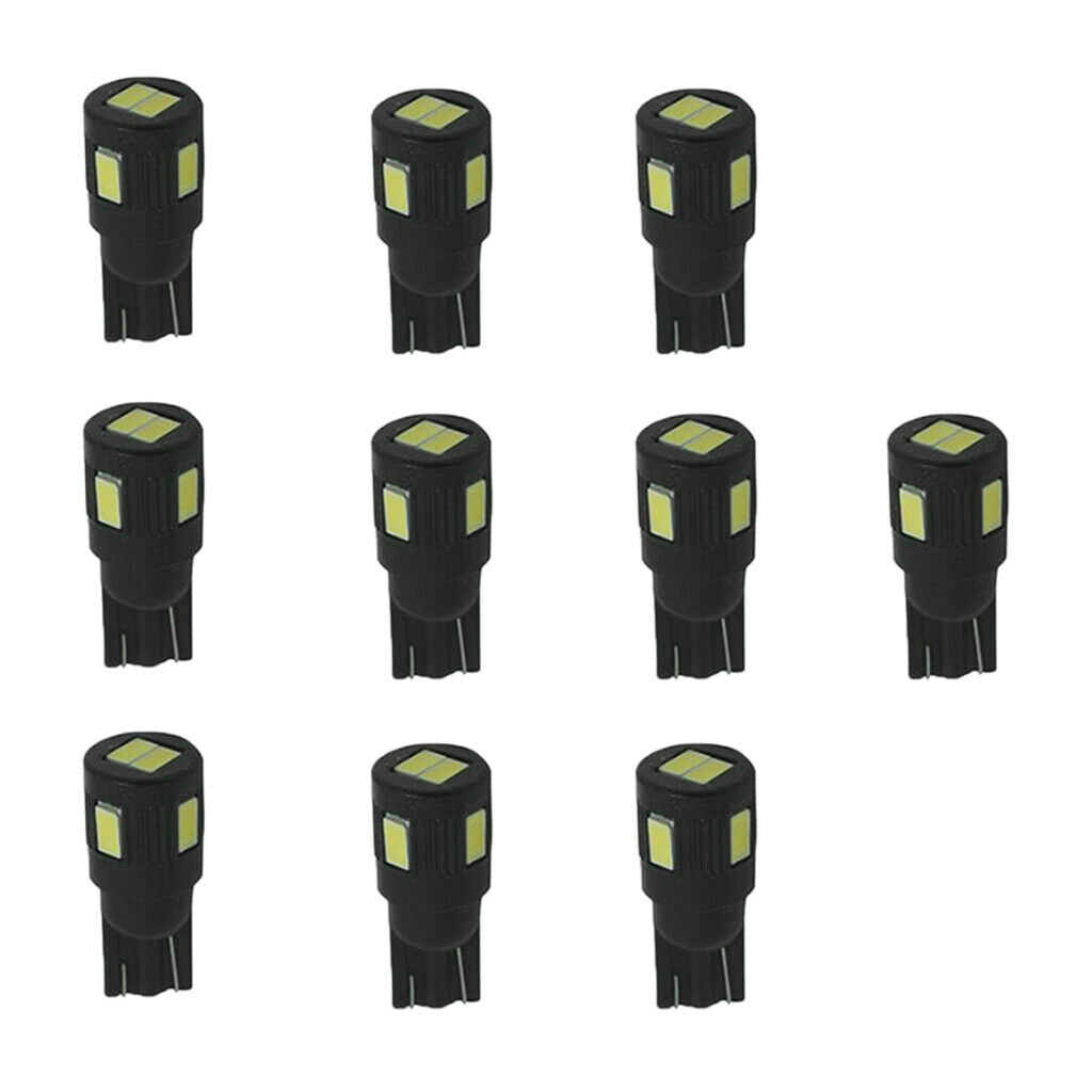 10 Pieces Car Vehicles Interior T10 5630 LED 6SMD W5W 194 168 2825 158 Light