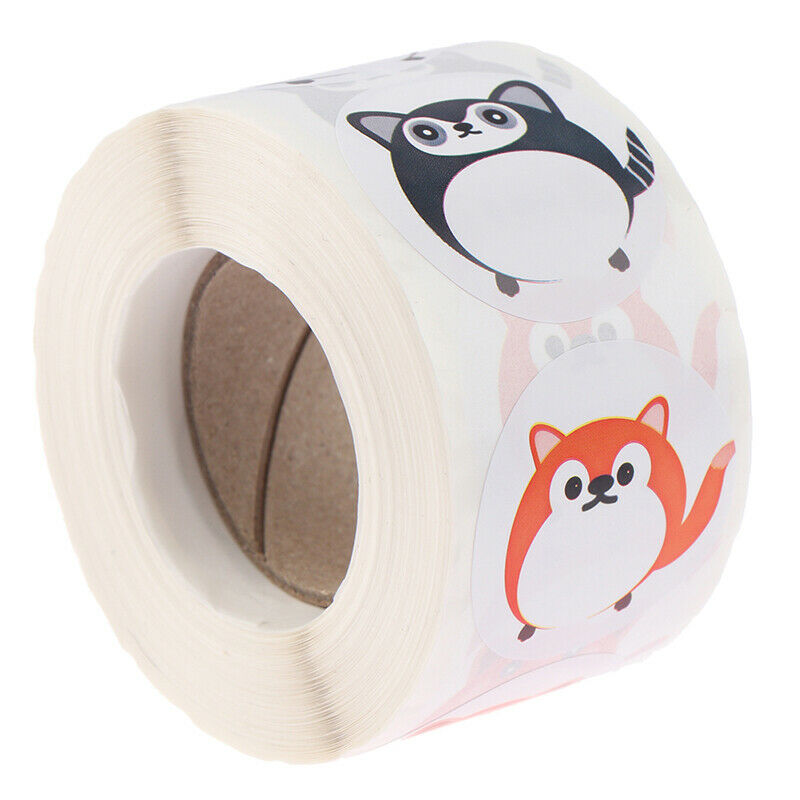 500pcs/roll animal Stickers for seal labels gift panda Packaging Sticke.l8
