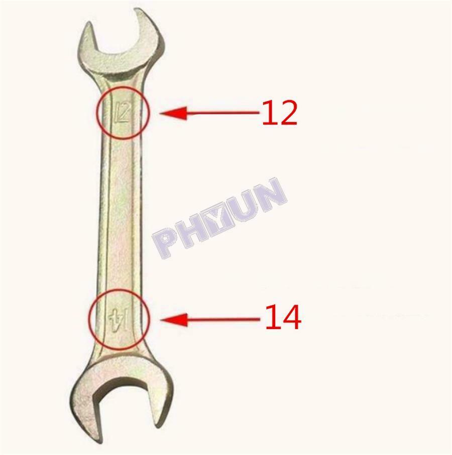 Universal Motorcycle Spark Plug Spanner Wrench Socket Tool Kit w/ Storage Pocket
