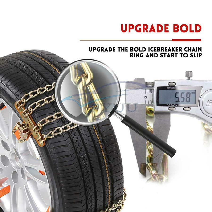 Auto Truck SUV Steel Anti-Slip Belt Snow Anti-Skid Wheel Tire Chains 205--225
