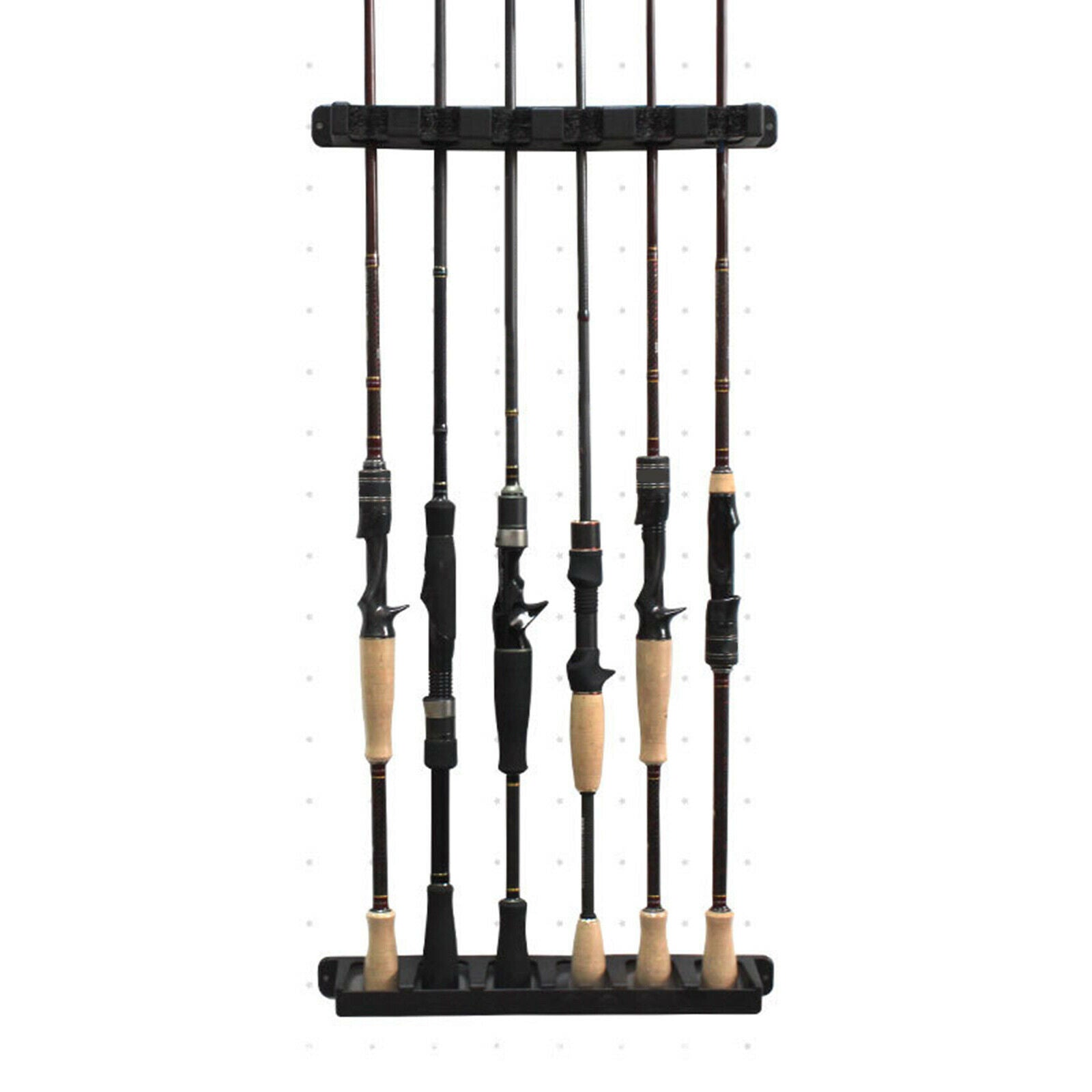 Fishing rod rack vertical bracket wall-mounted storage boat pole bracket