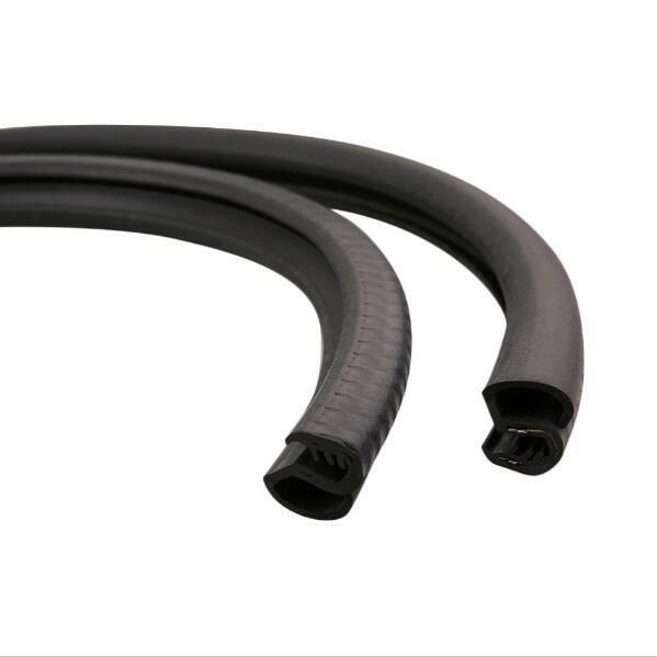 2Pcs B Pillar Car Door Rear Trim Edge Seal Strip Moulding Rubber Sealing Strips