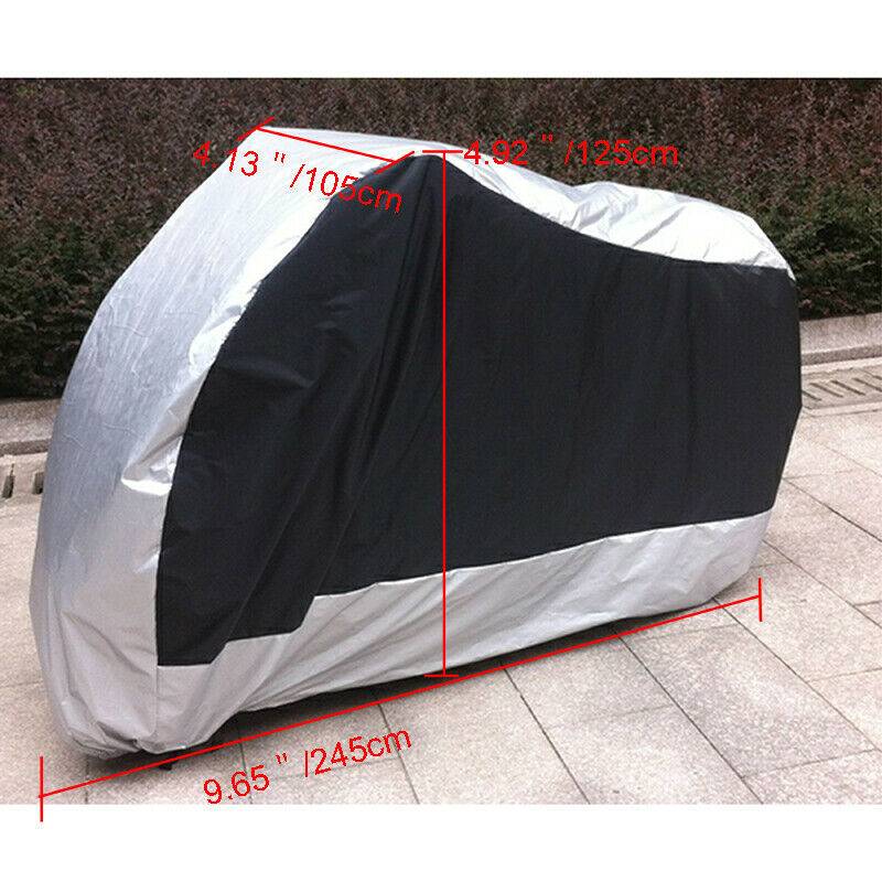 Motorcycle Waterproof UV Outdoor Vented Bike Scooter Dust Rain Cover Large