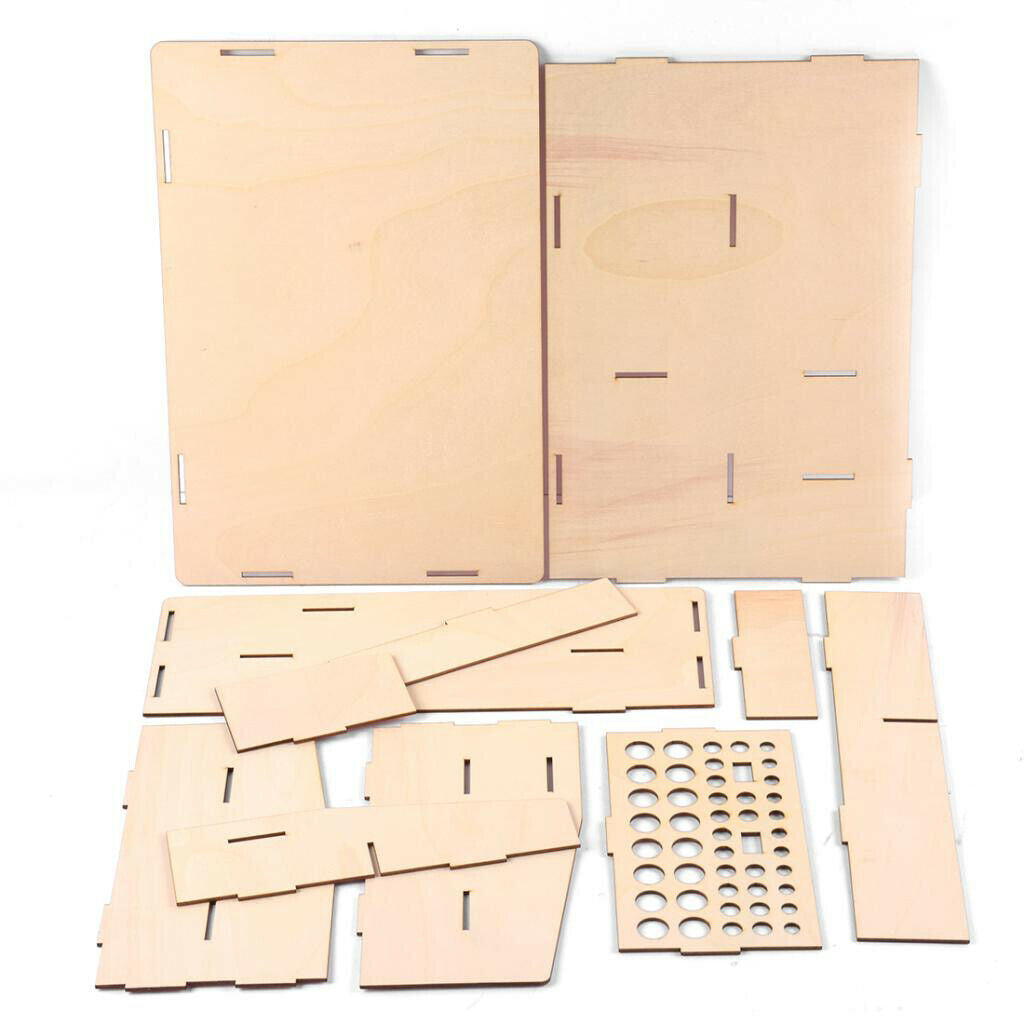 Wood Paint Pigment Bottles Paints Moduler Storage Holder Stand Organizer