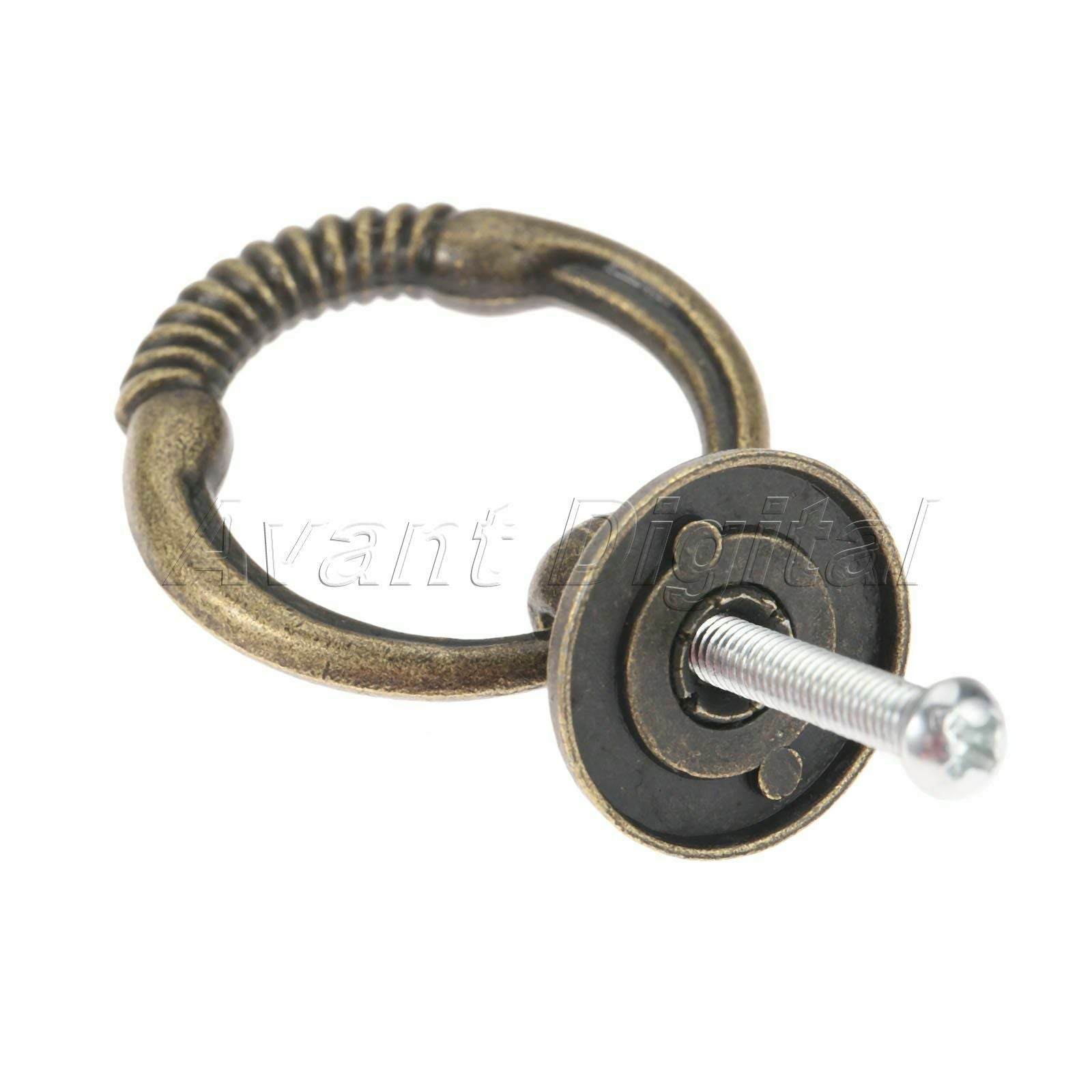 43*37mm Kitchen Cabinet Drawer Knob Ring Furniture Door Pull Handle Hardware