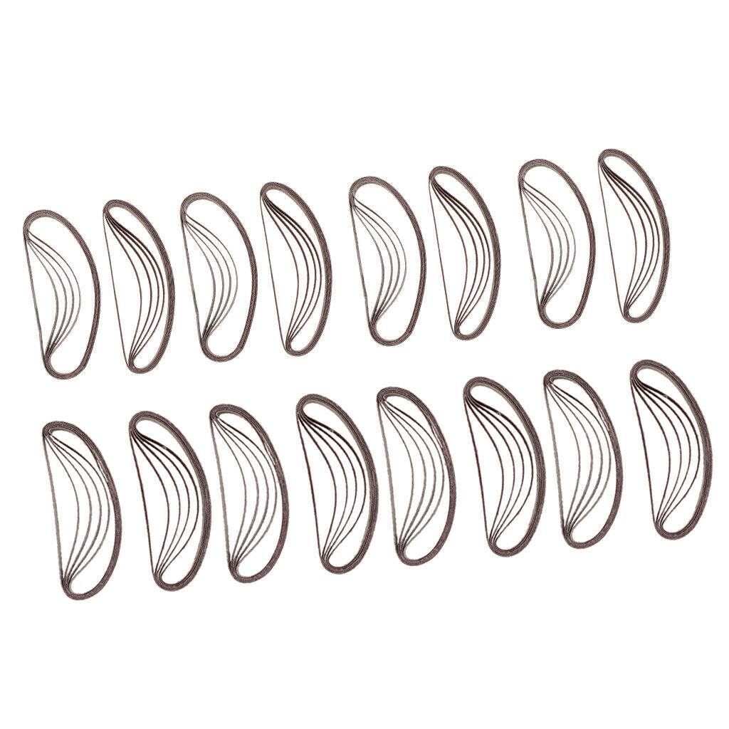 Set of 80 Heavy-Duty Power Grit Metal Grinding Belt Sander Tools Sandpaper