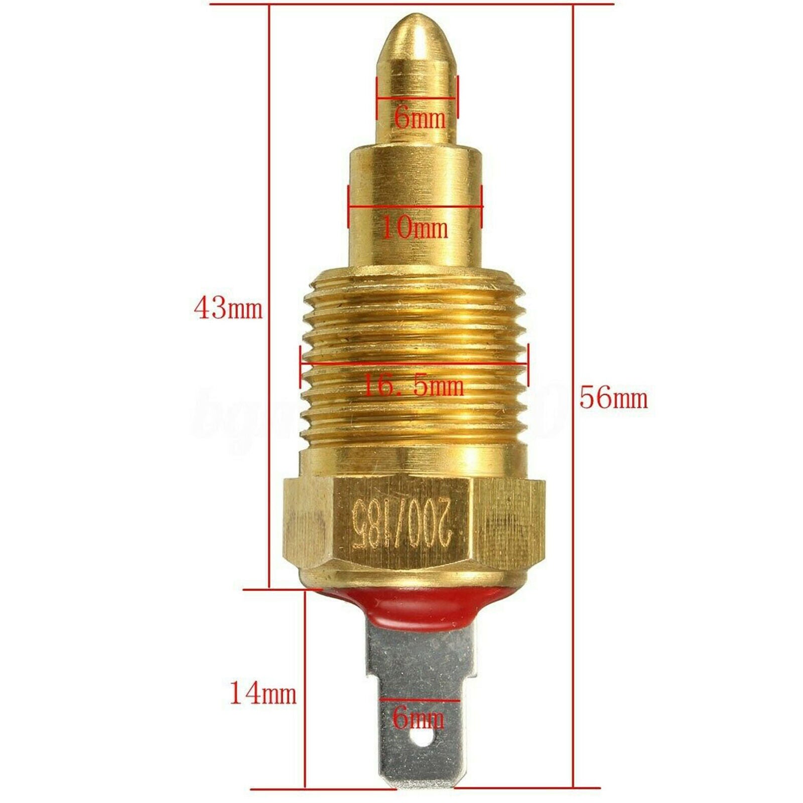 2x 185 -200 Degree Electric Engine Cooling Fan Thermostat Switch NPT 3/8" Inch
