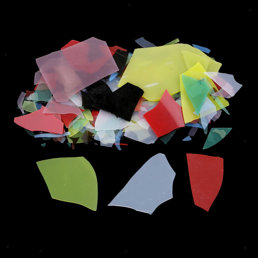 Prettyia56G DICHROIC GLASS SCRAP FUSIBLE COE 90 FUSING GLASS FOR DIY JEWELRY