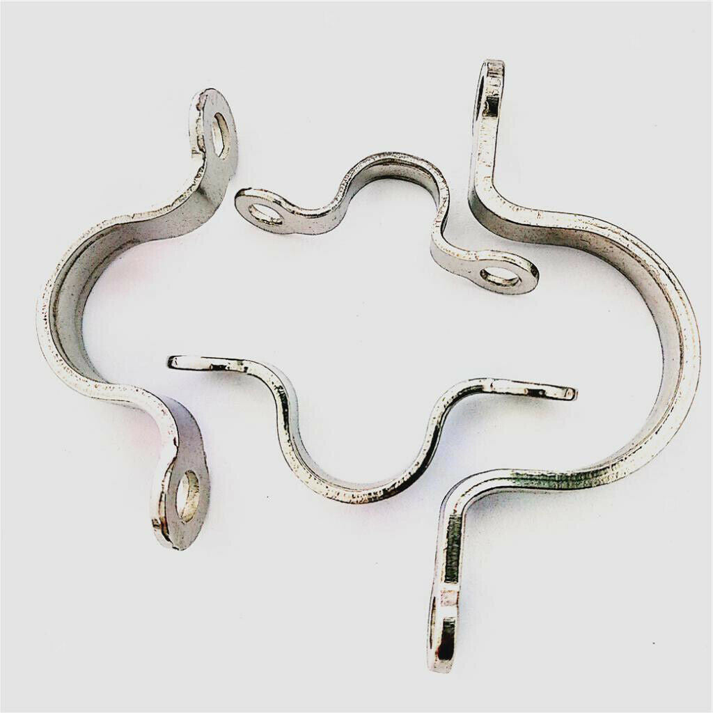 Steel Bimini Boat Top Pad Eye Strap Tie Down Footmans Loop Kayak 1.5 x 28.5mm