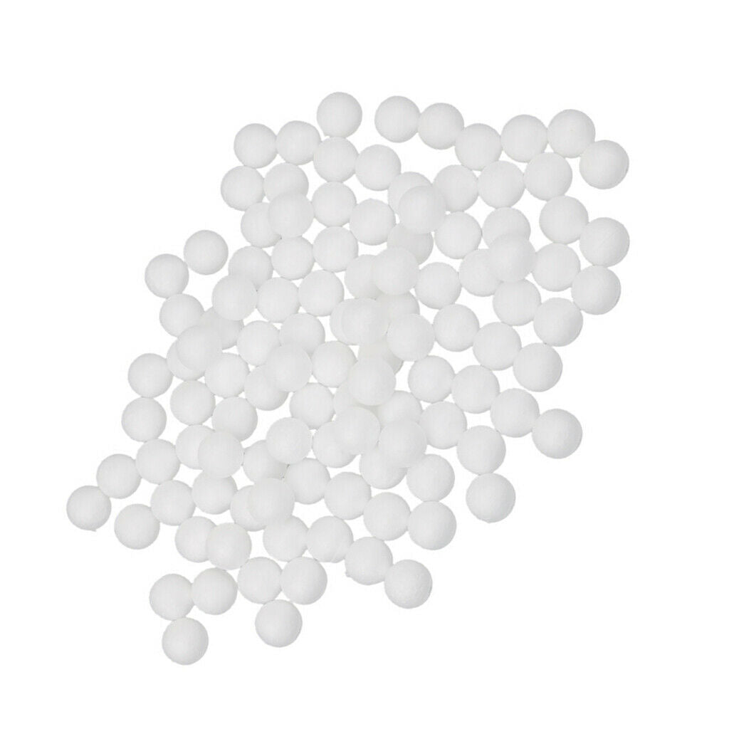 500pcs Foam Styrofoam Polystyrene Ball for Painting Drawing 10/15/20/25/27mm