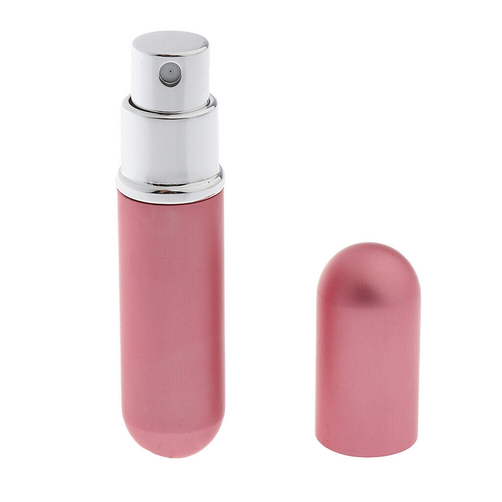 2pcs Aluminium 6ml Travel Refillable Perfume Atomizer Pump Spray Empty Bottles