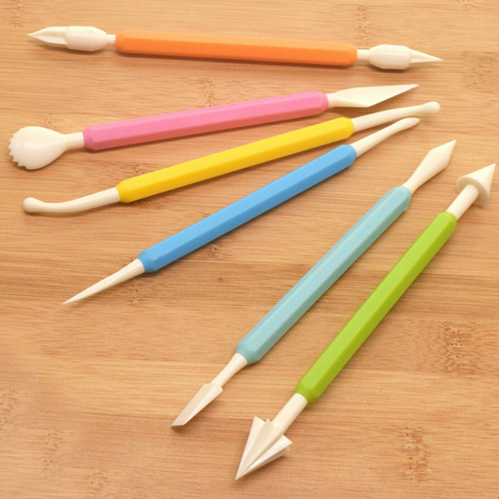9Pack Plastic Clay Tools Ceramic Pottery Kit Shaping And Sculpting Assorteds