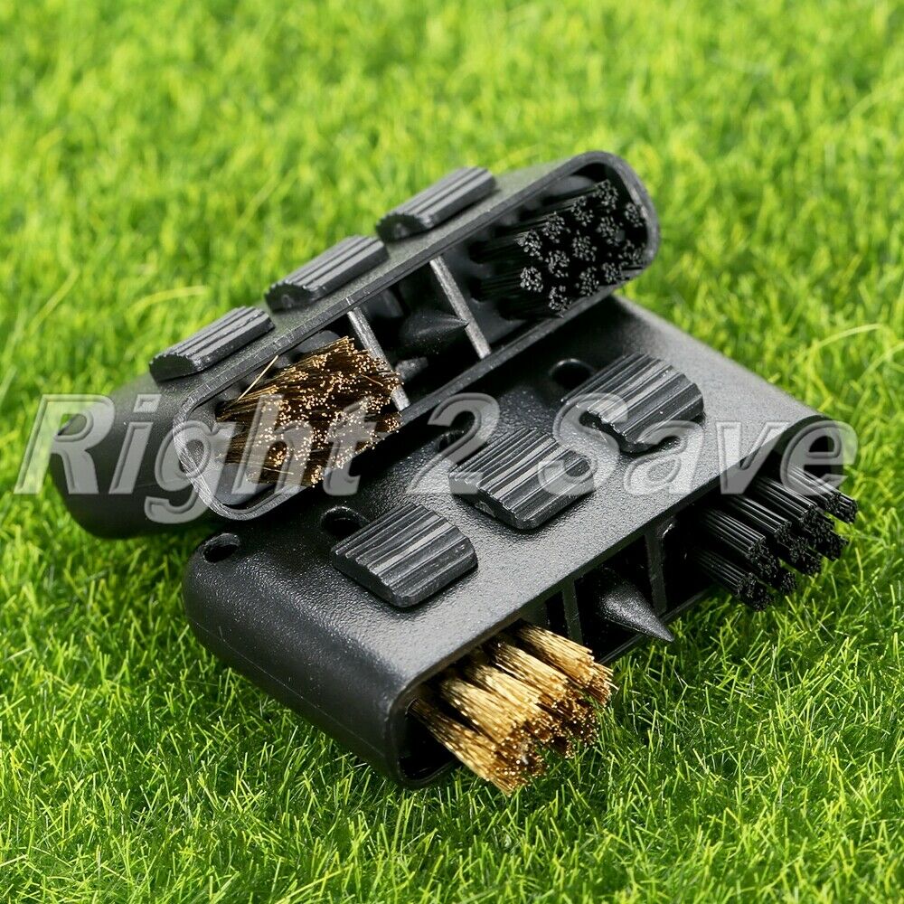 2Pcs 3 in 1 Pocket Golf Club Brush Groove Ball Cleaning Cleaner Tool  Favor Gift
