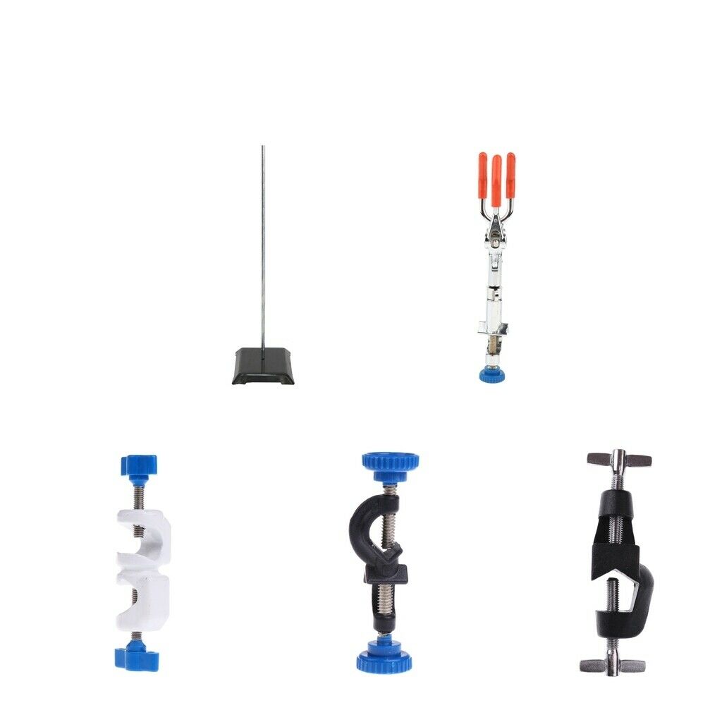 Heavy Duty Lab Stand Head Clamp Holder Metal Grip Support Clamp Fixture