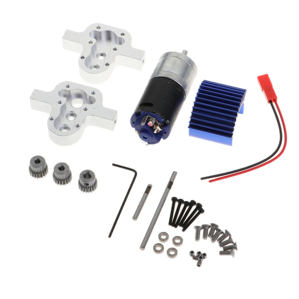 RC  Truck Engine, Radiator, Transfer Case For 1/16 WPL B14 / 16/24/36