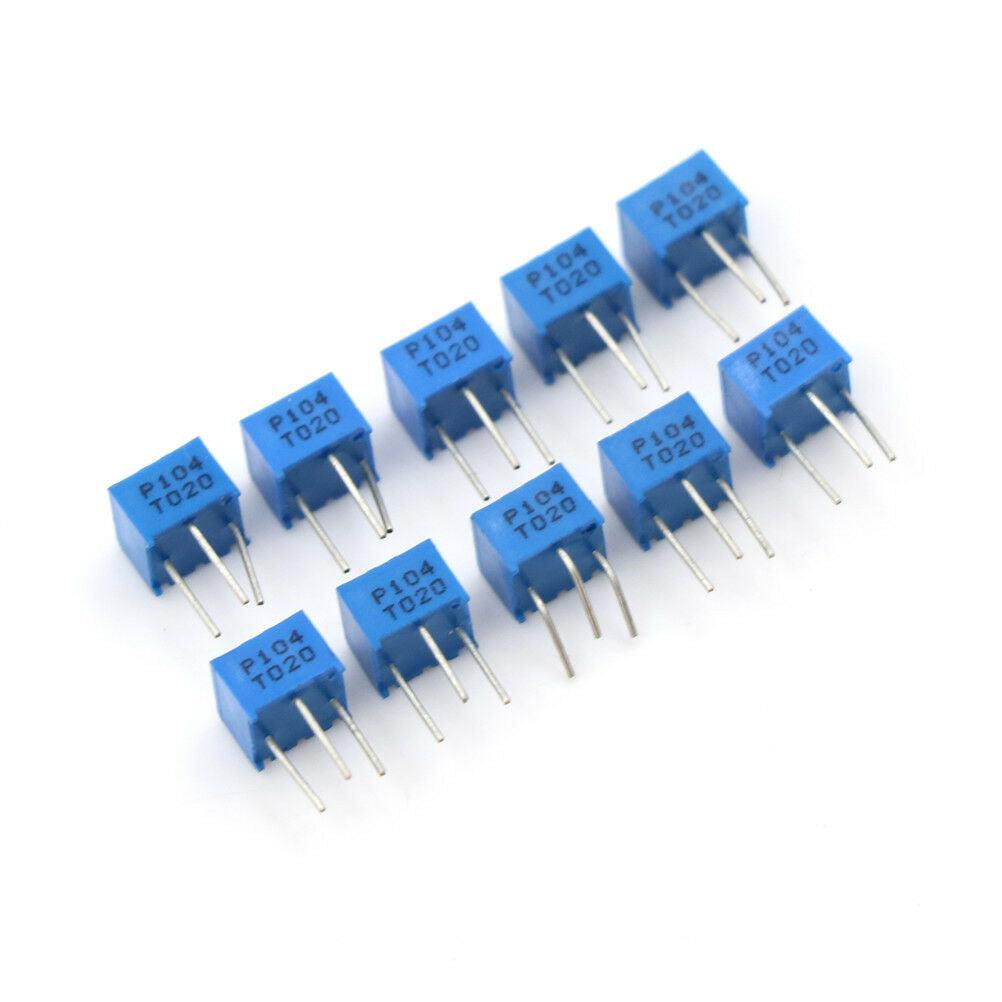 10PCS 3362P-104 100K Ohm 3362P Trimpot Trimmer Potentiometer  TH