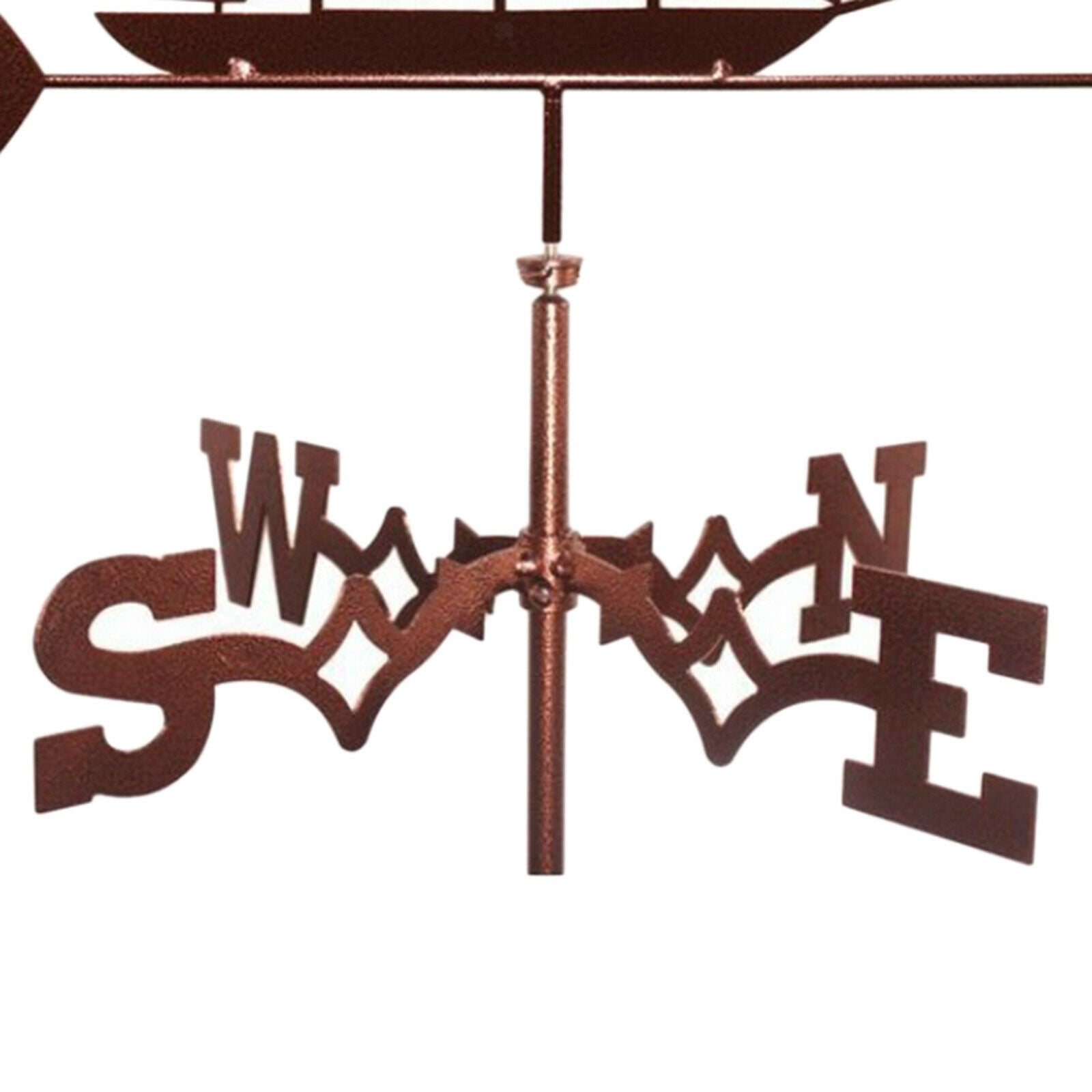 Elegant Stainless Metal Sailboat Weathervane Weather Vane Outdoor Yard Decor