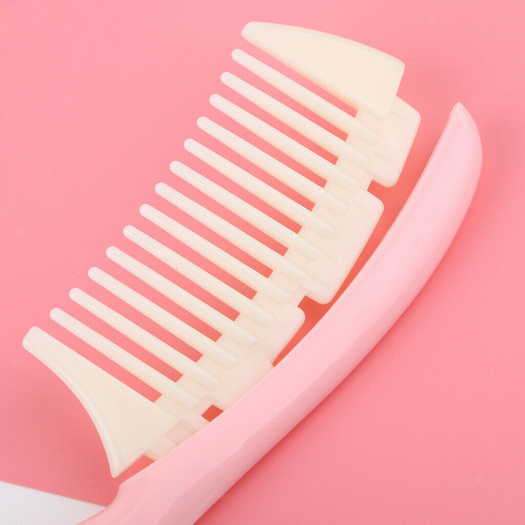 Plastic Detachable Wide Tooth Detangling Hair Comb No Static Comb Light Blue