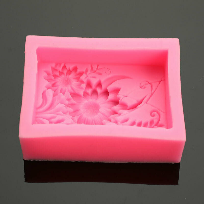 Silicone Soap Mold Sun Flower Craft Fondant Mould DIY Cake Supply Chocola.l8