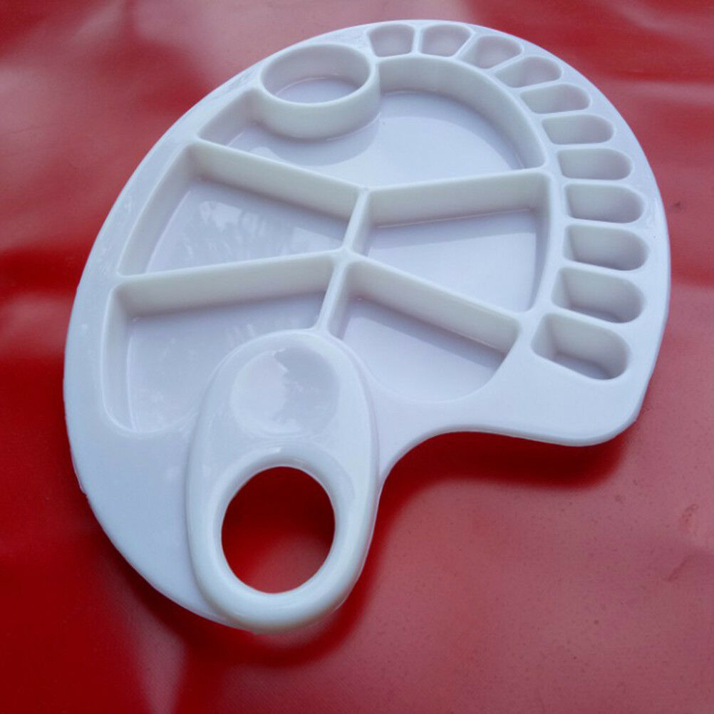 1pc 17 Grid fish shape Watercolor Plastic Painting Tray Paint Mixing Pale.l8