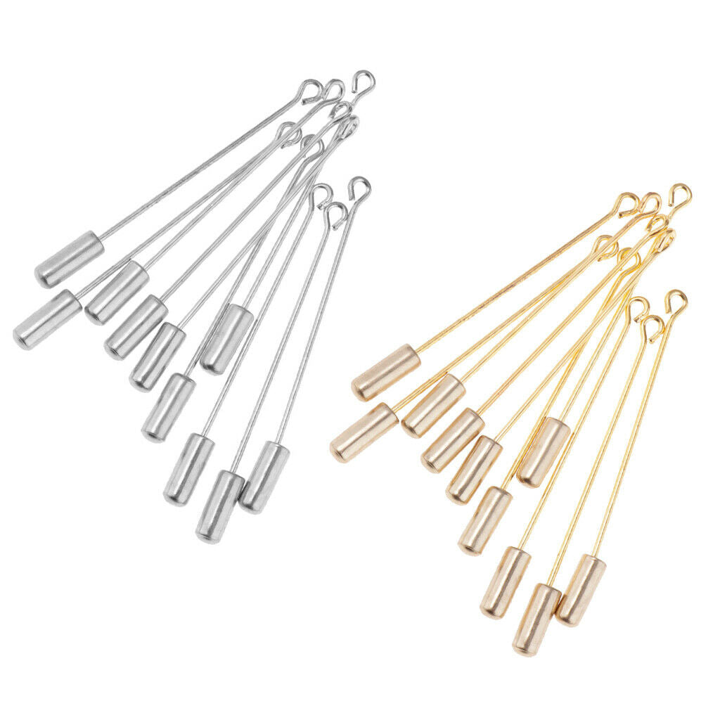 20Pcs 5cm Cylinder Glue On Pad Lapel Stick Pin Clutch Boutonniere Pin Craft