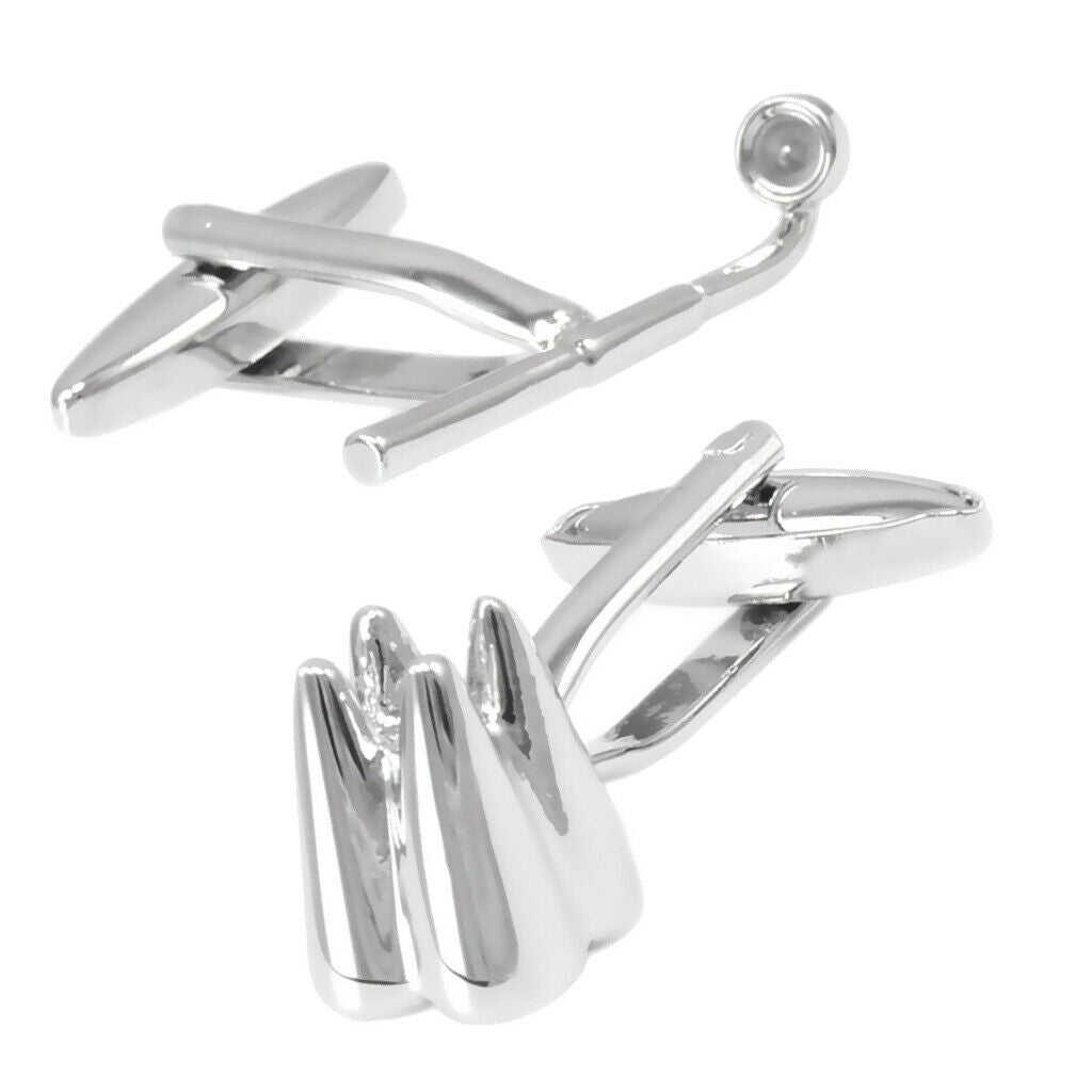 Copper Men Dress Wedding Party Shirt Cuff Links Cufflinks White Steel Plated